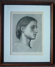 Girl From Anacapri 1874 Original Etching by W.Wise after Lord Frederic Leighton