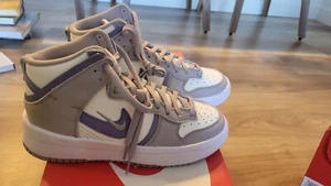 2021 Womens Nike Dunk High Up Sail Iron Purple College Grey SZ 8.5 ( DH3718-101) - Picture 1 of 6