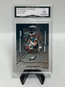 2024 Panini Contenders Jalen Hurts Philadelphia Eagles Hall Pass Insert Mint 10! - Picture 1 of 2
