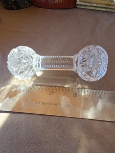 Fine Cut Clear Glass/Crystal Knife Holder Rest Vintage 4" - Picture 1 of 5