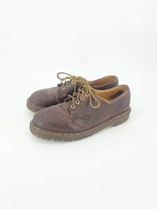 Vintage Doc Dr Martens 1561 Brown Oxford Shoes Made in England 10 1561 Chunky - Picture 1 of 7