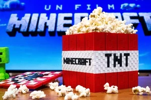 Minecraft Movie TNT PopCorn Bucket | Collectable| Handcrafted | Video Game - Picture 1 of 3