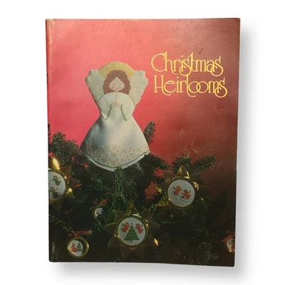 Christmas Heirlooms Cross Stitch Pattern Book Holiday Vintage 1978 Tree Angel - Image 1 of 4