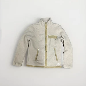 The North Face Sweater Small Beige Cragmont Snap Front Jacket Zippered Pockets - Picture 1 of 15