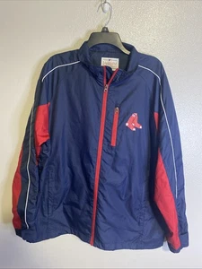 Boston Red Sox Jacket Mens L MLB Full Zip Light Windbreaker by G-III  - Picture 1 of 6