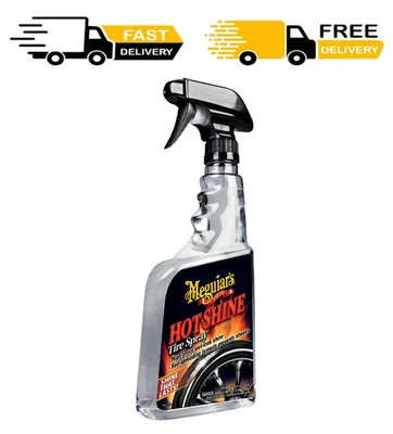 Spray para neumáticos Meguiar's Hot Shine, brillo de aspecto húmedo de alto brillo, G12024, 24 oz Foto 1 de 4