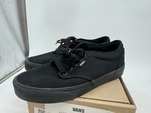 Vans Atwood sportliche Skateboard Turnschuhe Herren dreifach schwarz Canvas niedrig geschnitten - 9,5 - Bild 1 von 8