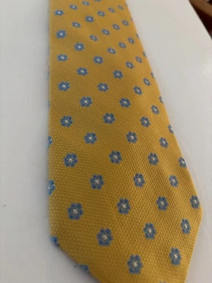 Brooks Brothers 花领带 - 3.25 英寸宽,58.5 英寸长。 美国制造。 意大利面料 — 第 1/4 张图片