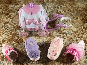 Zhu Zhu Pets Hamsters Princess Cart Outfits Lot Tested - Picture 1 of 5