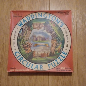 Rompecabezas Waddingtons Circular 500 Diseño No. 556 casas señoriales de Gran Bretaña - Imagen 1 de 6