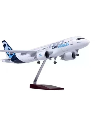 1/80 Airbus A320neo Passenger Plane Model 18.5'' Airplane Aircraft Display Gift - Image 1 of 4