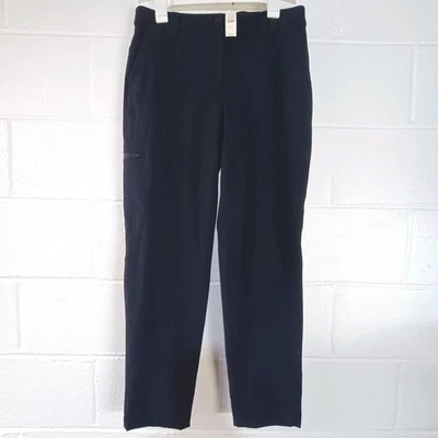Talbots Activewear Navy Lined Pants Womens 8 Outdoor Cargo Zip Pockets 32x29.5 - Image 1 of 4