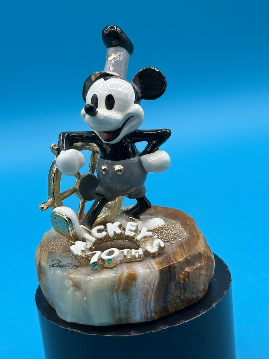 Disney 【希少レア】ビンテージ RON LEE大理石 ミッキー フィギア Ron Lee 2003 Mickey Mouse Sculpture. 188/750 Signed An