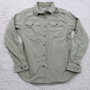 Carhartt Hemd Damen Medium 8/10 grün Baumwolle Rollriegel Ärmel Stretch Seiten - Bild 1 von 17