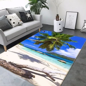 3D Beach Plam 418 Non Slip Rug Mat Room Mat Quality Elegant Photo Carpet US - Picture 1 of 1