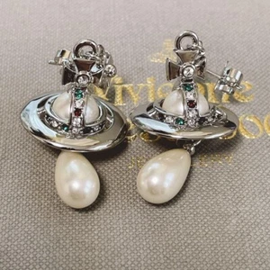 Pendientes Vivienne Westwood Pierce Orb Perla Pequeña Sin Caja - Imagen 1 de 2
