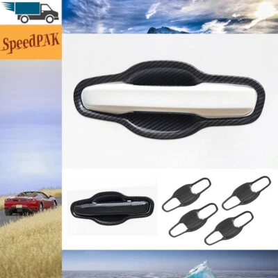 Cubierta de tazón de puerta lateral estilo fibra de carbono para Honda CRV CR-V 2023-2024 4 PIEZAS Foto 1 de 4