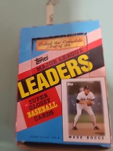 (1) Box - 1986 Topps Major League Leaders Mini Unopened Packs (36 Packs Per Box) - Picture 1 of 2