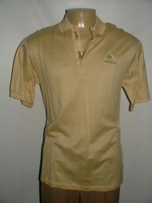 CAMISA INFORMAL PARA HOMBRE BOBBY JONES TALLA M 100% ALGODÓN AMARILLO AZUL ROJO GEOMÉTRICA #150 Foto 1 de 4