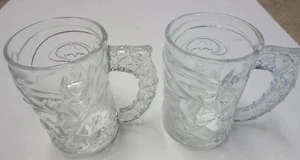 Batman Forever McDonalds Komplettset 4 geprägte Glas Becher Tassen - Bild 1 von 3
