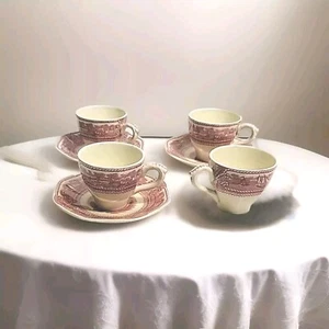 Masons American Marine 4 Coppe Demitasse e 3 Dischi Inghilterra - Foto 1 di 7