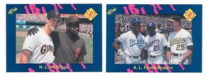 1990 Classic Blue - Combos 2 cards Bo Jackson, Tony Gwynn, Will Clark, Mark McGw