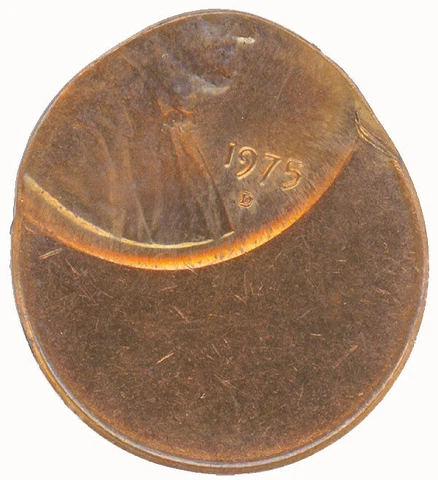 1975 D Denver Off Center Lincoln Penny Cent Full Date Choice Unc *Bright* Cover