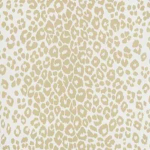 Schumacher Animal Print Fabric- Iconic Leopard Indoor Outdoor Linen 2.5yd 177321 - Picture 1 of 2