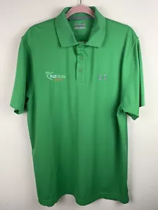 UNDER ARMOUR Polo Shirt Green Loose Fit MENS XL - Picture 1 of 3