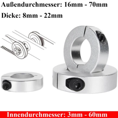 MARKENLOS SCH Geteilte Wellenring Klemmringe Klemmflansch Wellenringe Stellring Stellringe