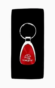 TRX DODGE RAM  Tear Drop Key Ring RED/Silver New Condition - Imagen 1 de 4