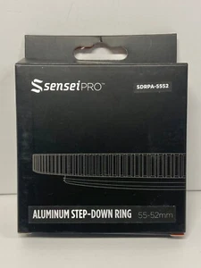 Sensei PRO 55-52mm Aluminum STEP-DOWN RING, NEW IN BOX - PRISTINE Condition!!! - Picture 1 of 10
