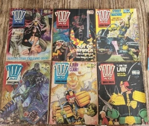 2000AD Feat JUDGE DREDD Comic x 9 Mar 1988 Aug 1988 Soft Cover Reading - Picture 1 of 11