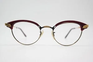 Vintage Brille Oliver Peoples KATHERINE Weinrot Messing Oval Brillengestell - Picture 1 of 6