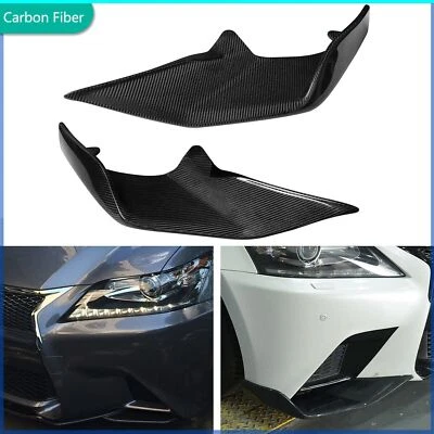 Cubierta divisor de labios de parachoques delantero de fibra de carbono seco para Lexus GS350 F Sport 13-15 Foto 1 de 4
