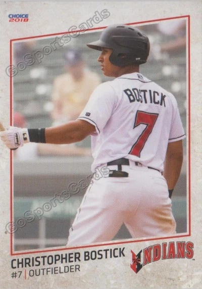 2018 Indianapolis Indians Christopher Bostick RC Rookie Pittsburgh Pirates - Image 1 of 1