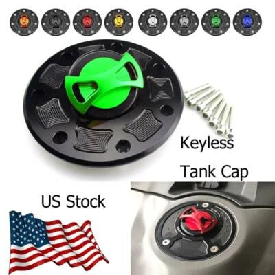 Крышка топливного бака мотоцикла бесключевая для Kawasaki NINJA 500 EX500 500R 1987-2001 - Изображение 1 из 4