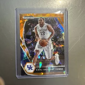 2021 panini draft picks orange cracked ice prizm Karl-Anthony Towns - Picture 1 of 2