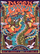 Phish NYC MSG Event Poster Madison Square Garden Tiffany Chin NYC 7/28-8/5 2023