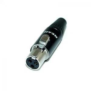 REAN Mini XLR-Buchse Mini XLR Kabel Buchse female 3-polig XLR Mini Buchse XLR - Bild 1 von 2