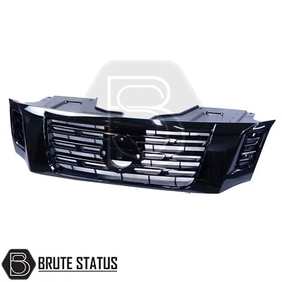 BRUTE STATUS Griglia Anteriore per Nissan Navara NP300 2015+ Griglia Nero Lucido Aftermarket