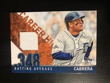 MIGUEL CABRERA 2015 TOPPS CH RELIC BASEBALL CARD #CRH-MC - DETROIT TIGERS