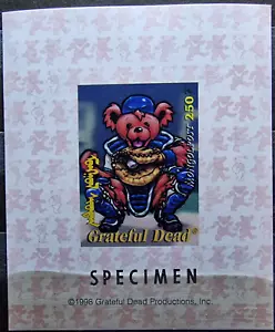 Mongolia - SPECIMEN - Bear 250 Tugrik MNH Stamp Block - Picture 1 of 2