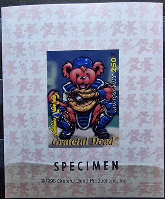 Mongolia - SPECIMEN - Bear 250 Tugrik MNH Stamp Block Foto 1 de 2