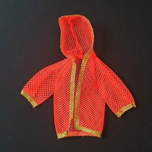 Barbie orange Netzjacke Schwimmen Cover Up 1116 Dramatic Living Goldrand Fischnetz - Bild 1 von 6