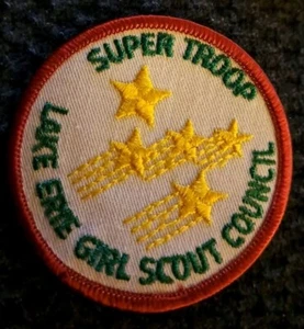 Girl Scout PATCHES 8 Available New Lake Erie Girl Scout Council Super Troop 3" - Picture 1 of 2