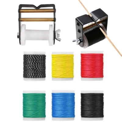 Archery 110m Bow String Serving Thread And Tool Set Rope Fiber Protector Hunting - Image 1 of 4