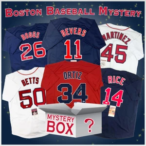 Autographed/Signed Boston Baseball Jersey Mystery Box PSA JSA or Beckett COA - Picture 1 of 1