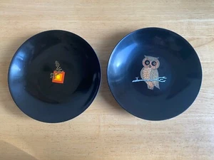Courier Bowls Set Of 2 MCM Owl & ??? 7.75” - Picture 1 of 2