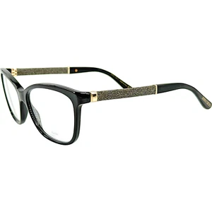 Montatura occhiali da vista donna plastica Jimmy Choo JC105 0P9X nero 55-14 Italia - Foto 1 di 6